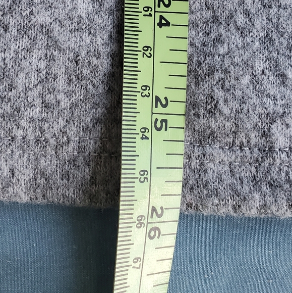 Lily Morgan Hesther Gray Sweater with Pearl Studded Sleeves Size XL - Picture 9 of 11